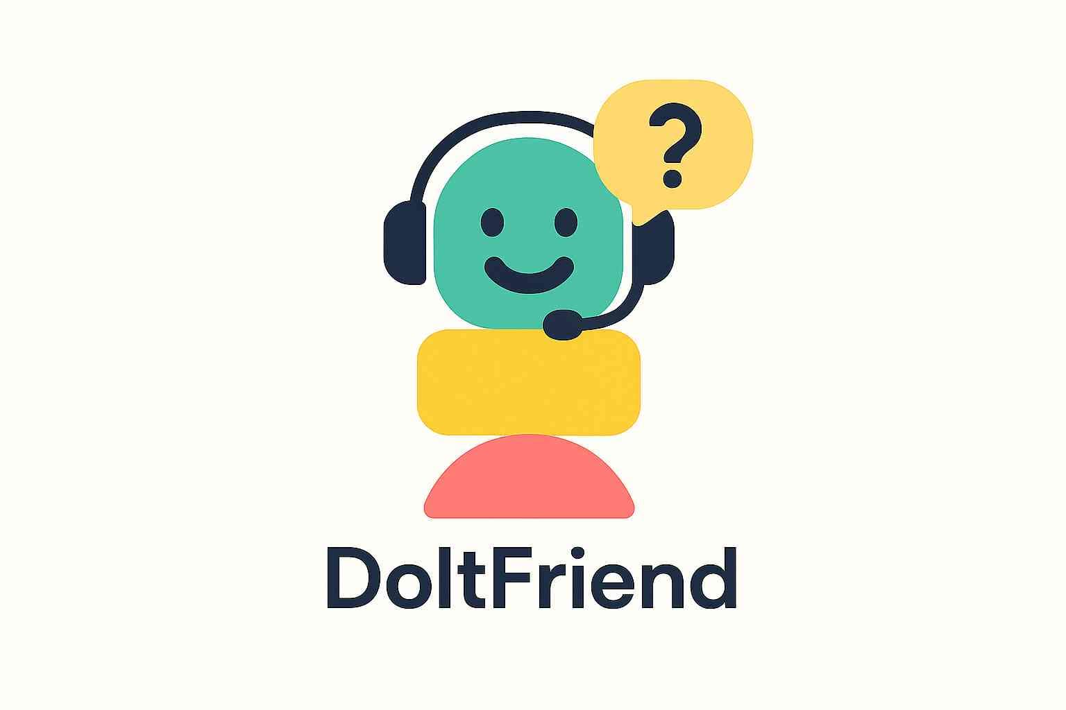 DoItFriend mascot with headset, ready for customer support